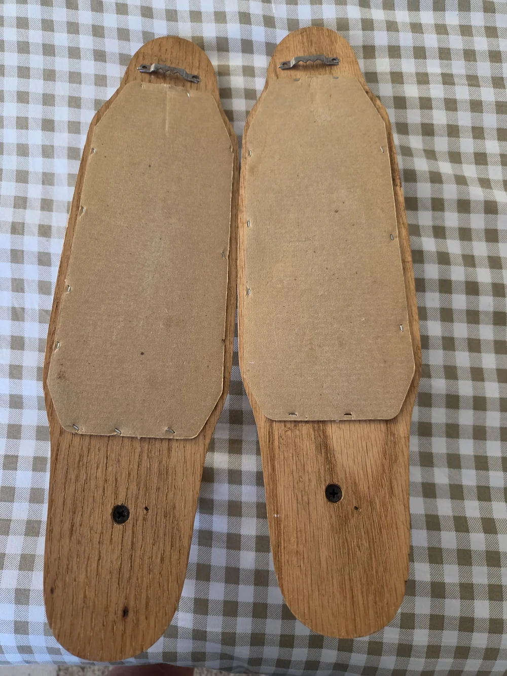 Vintage Oak Wall Sconces with Mirror, Swt Of Two